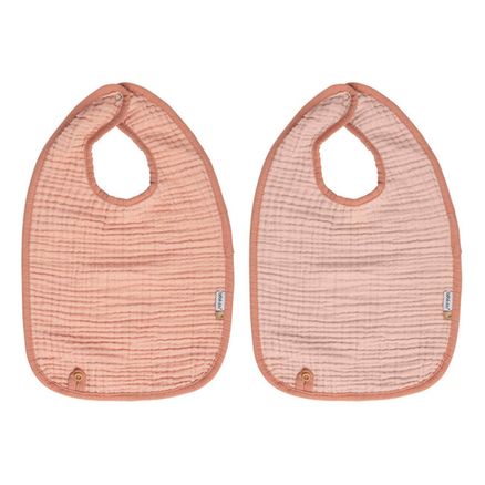 Bebe-Jou Podbradníky Bébé-Jou Pure Cotton Pink 2ks