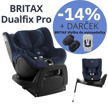 BRITAX Autosedačka Dualfix Pro, Night Blue + Darček v hodnote 50€