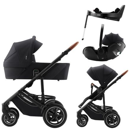 BRITAX Set Smile 5Z + carrycot + Baby-Safe PRO + Vario Base 5Z, Galaxy Black