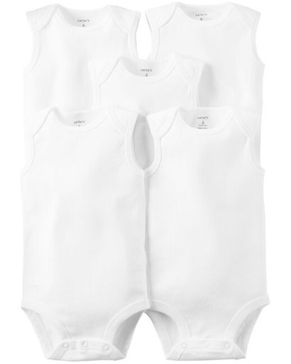 CARTER'S Body bez rukávov White neutrál 5ks 18m/ veľ. 86