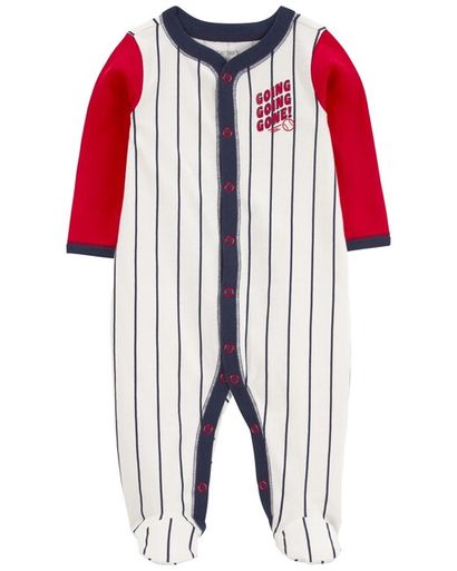 CARTER'S Overal na cvoky Sleep&Play Baseball chlapec 6m/ veľ. 68