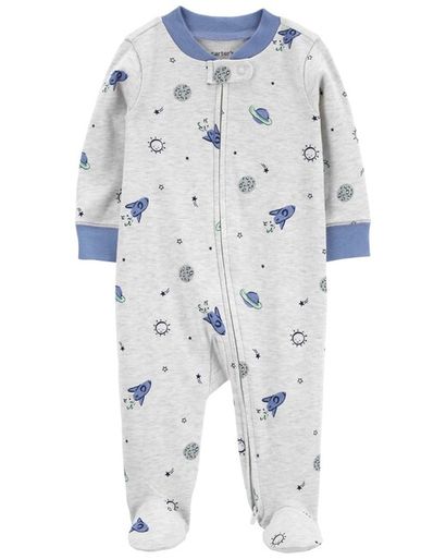 CARTER'S Overal na zips Sleep&Play Gray Planet chlapec 3m/ veľ. 62