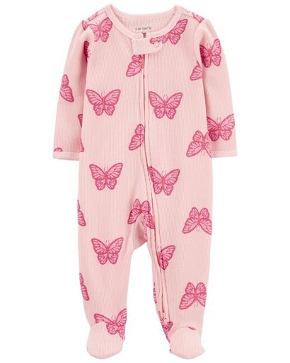 CARTER'S Overal na zips Sleep&Play Pink Butterfly dievča 3m/ veľ. 62