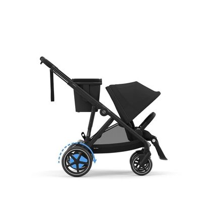 Cybex e-Gazelle S súrodenecký kočík Moon Black - Black Rám / NOVINKA 2024