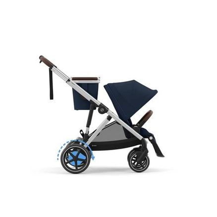 Cybex e-Gazelle S súrodenecký kočík Ocean Blue - Silver Rám / NOVINKA 2024