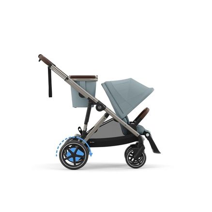 Cybex e-Gazelle S súrodenecký kočík Stormy Blue - Taupe Rám / NOVINKA 2024