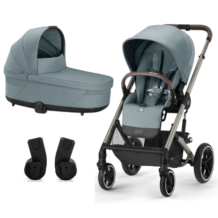 CYBEX Kombinovaný kočík BALIOS S LUX Sky blue - taupe rám 2023