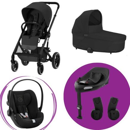 CYBEX Kombinovaný kočík BALIOS SET M - Black