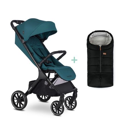 EASYWALKER Kočík športový Jackey XL Teal Green + PETITE&MARS fusak Jibot ZADARMO