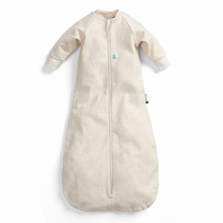 ERGOPOUCH Vak na spanie s rukávmi organická bavlna Jersey Oatmeal Marle 8-24 m, 8-14 kg, 1 tog