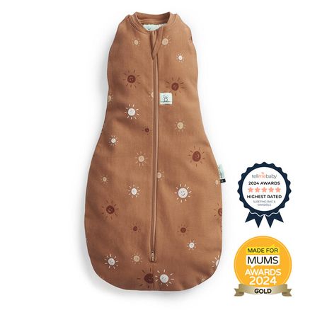 ERGOPOUCH Zavinovačka a vak na spanie 2v1 Cocoon Sunny 3-6 m, 6-8 kg, 0,2 tog