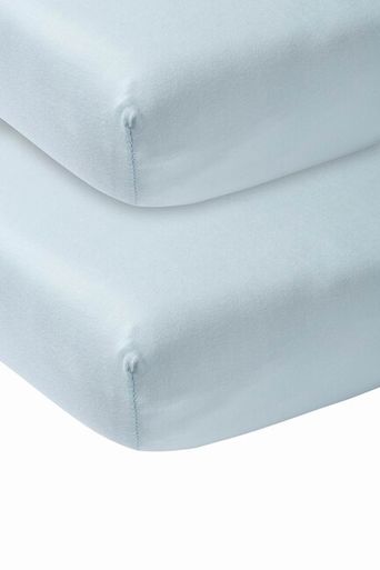 Meyco žerzejové prestieradlo 2-balenie 60x120 light blue 60x120 cm