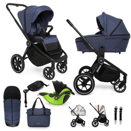 MUUVO Kočík kombinovaný Quick 4.0 Azure blue set 2v1 + DARČEK KIDDY Evoluna i-size 2 + základňa