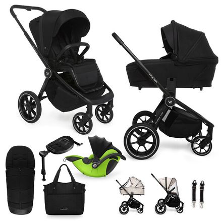 MUUVO Kočík kombinovaný Quick 4.0 Classic black set 2v1 + DARČEK KIDDY Evoluna i-size 2 + základňa