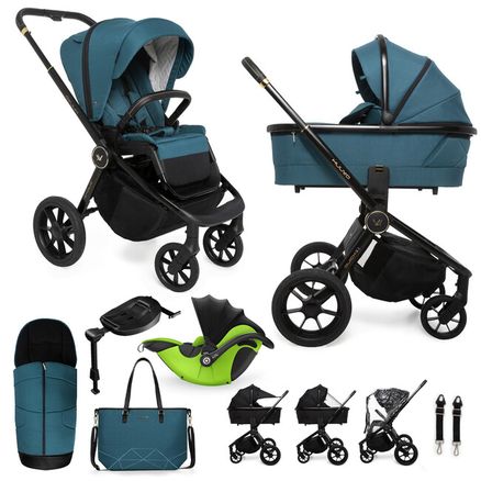 MUUVO Kočík kombinovaný Quick SE 2 Paradise gold set 2v1 + DARČEK KIDDY Evoluna i-size 2 + základňa