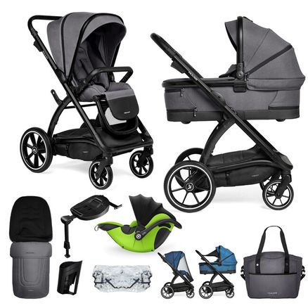 MUUVO Kočík kombinovaný Trick set 2v1 Iron graphite + DARČEK KIDDY Evoluna i-size 2 + základňa