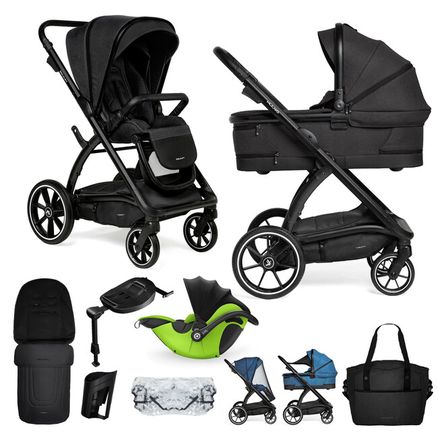 MUUVO Kočík kombinovaný Trick set 2v1 Jet black + DARČEK KIDDY Evoluna i-size 2 + základňa