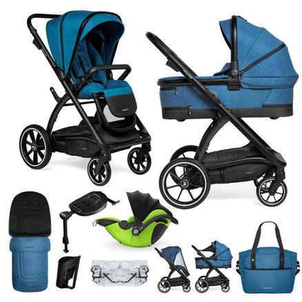 MUUVO Kočík kombinovaný Trick set 2v1 Ocean blue + DARČEK KIDDY Evoluna i-size 2 + základňa