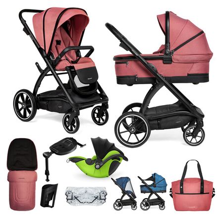 MUUVO Kočík kombinovaný Trick set 2v1 Pure pink + DARČEK KIDDY Evoluna i-size 2 + základňa