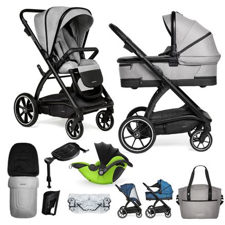 MUUVO Kočík kombinovaný Trick set 2v1 Steel grey + DARČEK KIDDY Evoluna i-size 2 + základňa