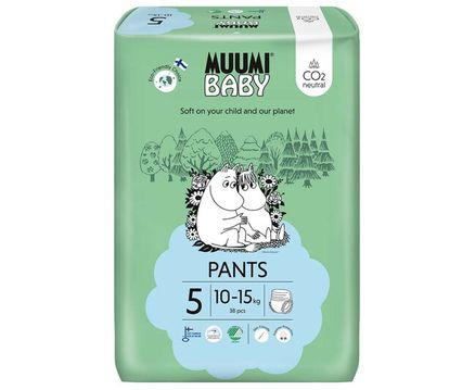 Nohavičky plienkové jednorázové 5 Maxi+ 10-15kg 38ks Baby Muumi