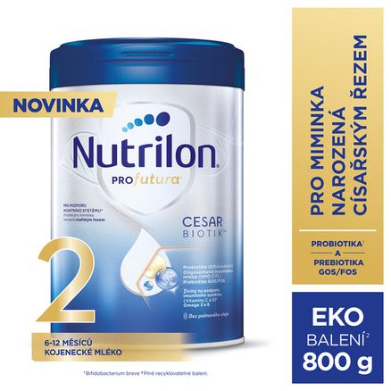 NUTRILON Profutura CESARBIOTIK 2 pokračovacie dojčenské mlieko  800 g