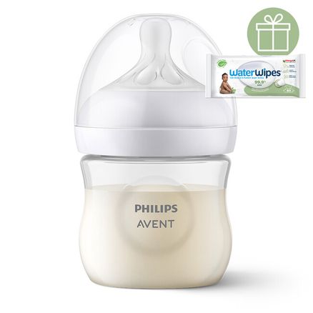 Philips AVENT Fľaša Natural Response 125 ml, 0m+ + Darček WaterWipes