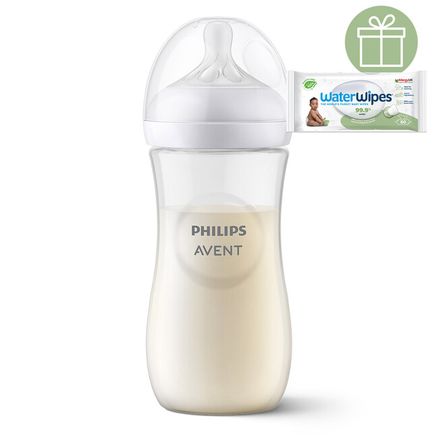 Philips AVENT Fľaša Natural Response 330 ml, 3m+ + Darček WaterWipes