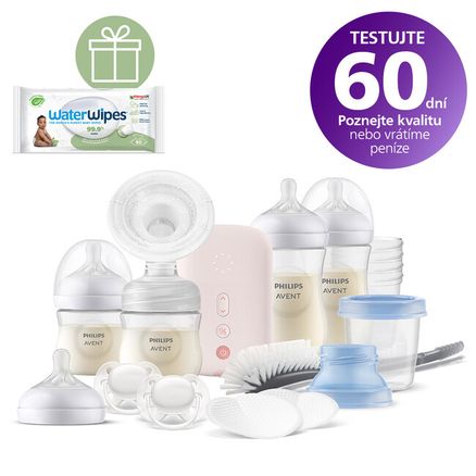 Philips AVENT Odsávačka materského mlieka elektrická sada SCD340/31 + Darček WaterWipes