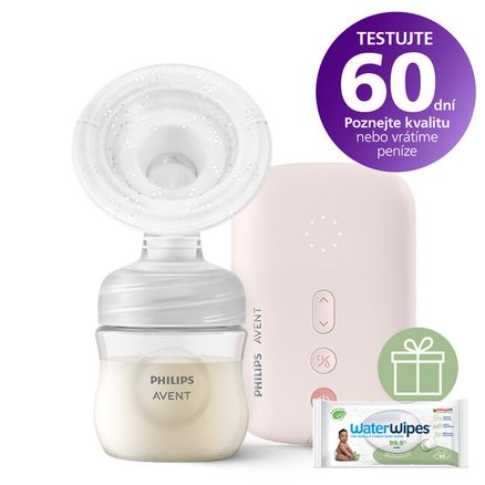 Philips AVENT Odsávačka materského mlieka elektrická SCF395/31 + Darček WaterWipes