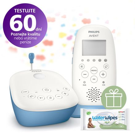 Philips AVENT Pestúnka detská audio SCD735/52 + Darček WaterWipes