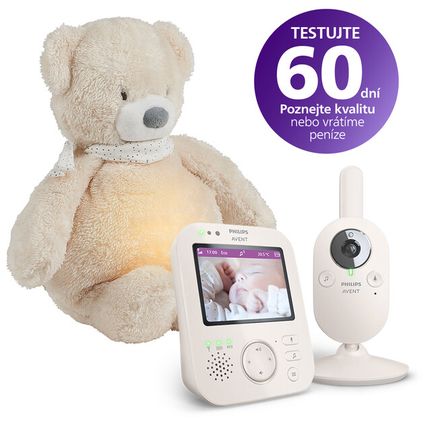 LETNÝ VÝPREDAJ - Philips AVENT Pestúnka detská video SCD891/26+NATTOU Uspávačik 4v1 Sleepy Bear Beige 0m+