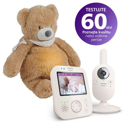 LETNÝ VÝPREDAJ - Philips AVENT Pestúnka detská video SCD891/26+NATTOU Uspávačik 4v1 Sleepy Bear Pale Brown 0m+