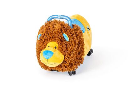 TEDDIES Odrážadlo Funny wheels Rider Ride-On levíček plyšový modrý 12 m +